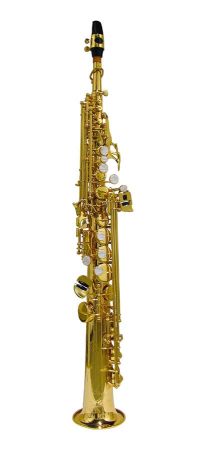 Stewart Ellis Pro Series soprano sax, Pisoni pads, yellow br SE-700-L