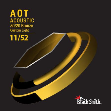 Blacksmith Strings AOT Acoustic Bronze 11-52 Custom Light ABR-1152