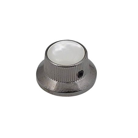 Boston KBN-261 Black Nickel Bell Knob with Pearloid Inlay KBN-261