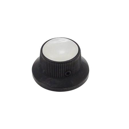 Boston KB-261 Black Bell Knob with Pearloid Inlay KB-261