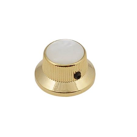 Boston KG-261 Gold Bell Knob with Pearloid Inlay KG-261