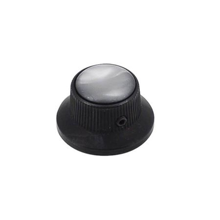 Boston KB-263 Black Bell Knob with Black Pearl Inlay KB-263