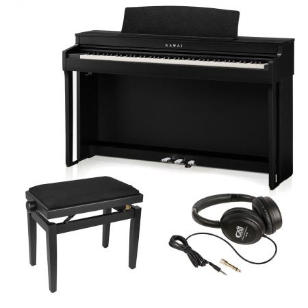 Kawai CN-301 B Digitaalipiano + penkki ja kuulokkeet CN301B-BUNDLE