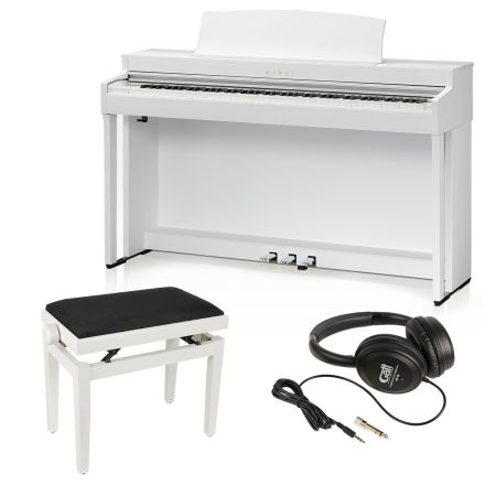 Kawai CN-301 W Digitaalipiano + penkki ja kuulokkeet CN301W-BUNDLE