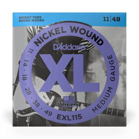 D'Addario Nickel Wound 11-49 Kielisetti Sähkökitaralle EXL115