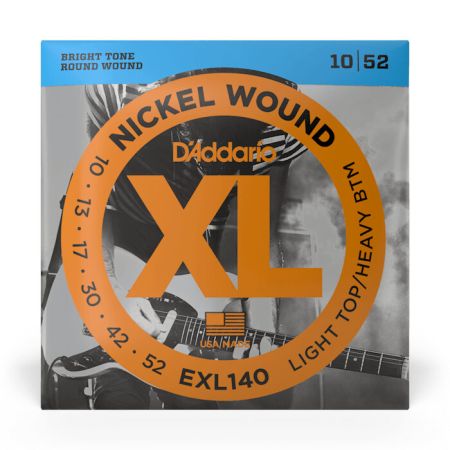 D'Addario Nickel Wound 10-52 Kielisetti Sähkökitaralle EXL140