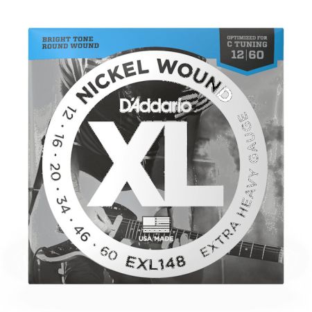 D'Addario Nickel Wound 12-60 Kielisetti Sähkökitaralle EXL148