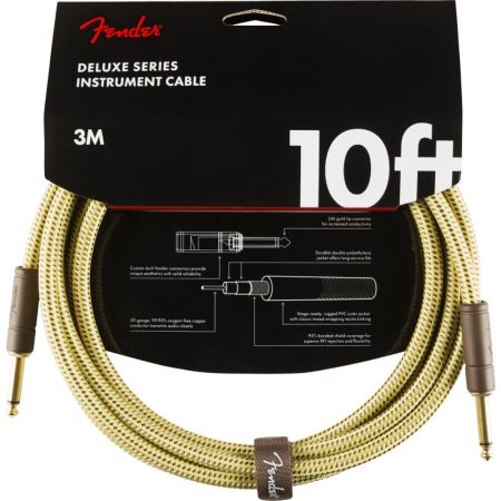 Fender 3m Deluxe Inst Cable TWD 0990820089