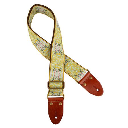 Gaucho GST-1280 2&quot; Jakardihihna Yellow Ornament GST-1280-3