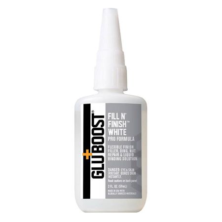 GluBoost Fill n' Finish White Cyanoacrylic Glue 59ml GBFNFWHT