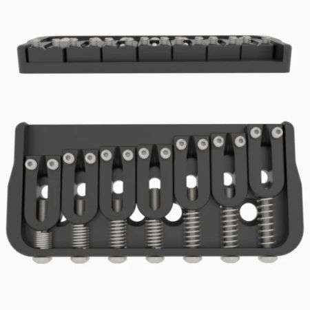 Hipshot 41070B Hardtail 7 String Guitar Bridge Black HS41070B