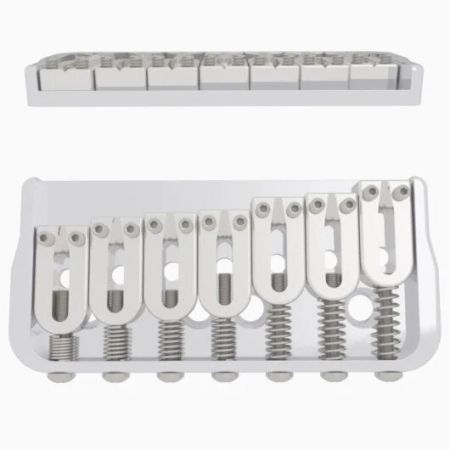 Hipshot 41070C Hardtail 7 String Guitar Bridge Chrome HS41070C