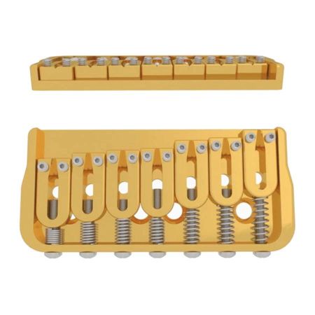 Hipshot 41070G Hardtail 7 String Guitar Bridge Gold HS41070G