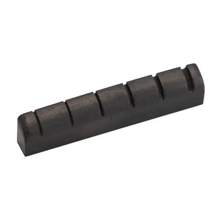 Hosco Japan Black Slotted Bone Nut G-Style HSBK-NG1