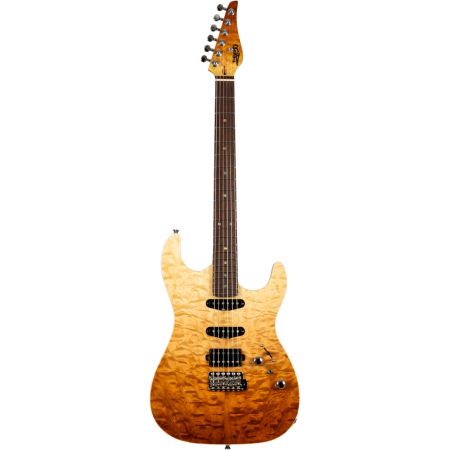 Jet Guitars Elite JS-45 Fireburst Flame w/ Gig Bag JS45FBRST