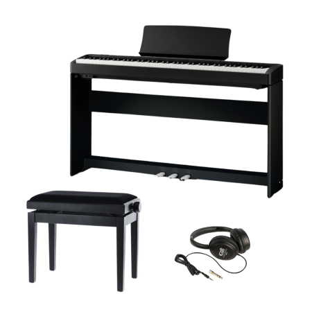 Kawai ES120B jalustapaketilla + penkki ja kuulokkeet (musta) ES120B-BUNDLE