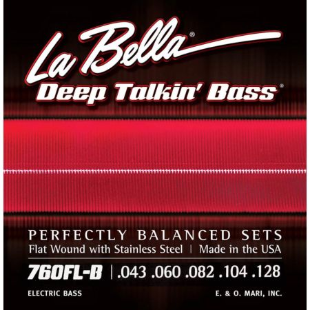 La Bella 760FLB Deep Talkin' Flatwound 43-128 L-760FLB