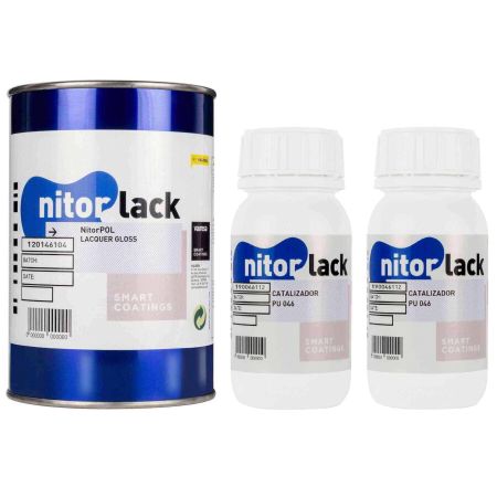 NitorLack NitorPol PU Lacquer Clear Gloss 1L Can N120146104