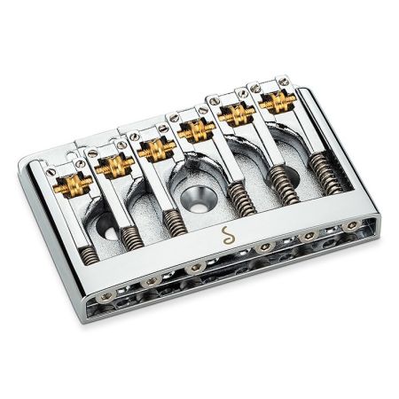 Schaller 3D-6 Flatmount Guitar Bridge Chrome 12120200