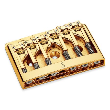 Schaller 3D-6 Flatmount Guitar Bridge Gold 12120500