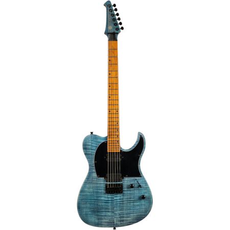 Spira Guitars T-450 Trans Blue Flame T-450 TDB