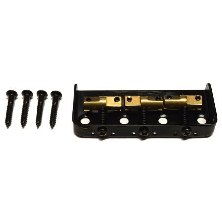 Wilkinson B-WTBS Tele Bridge Short 3-Saddles Black B-WTBS-B